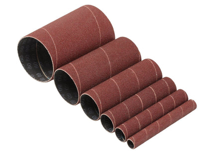 Draper Assorted Aluminium Oxide Sanding Sleeves, 115mm, 80 Grit (Pack of 6) Draper - Town Tools