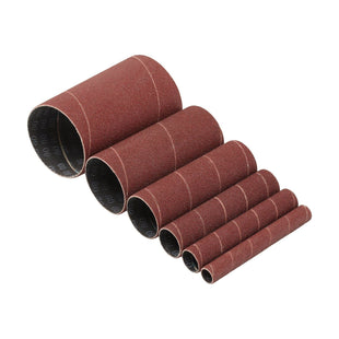 Draper Assorted Aluminium Oxide Sanding Sleeves, 115mm, 80 Grit (Pack of 6) Draper - Town Tools