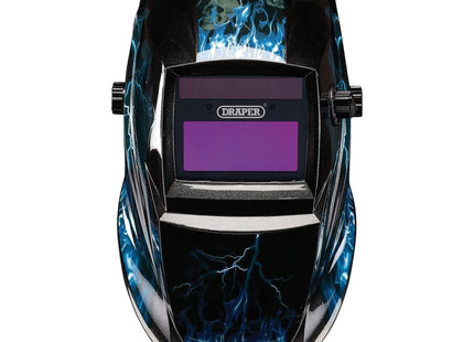 Draper Auto-Darkening Welding Helmet, Blue Skull 02514 Draper - Town Tools
