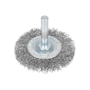 Bluespot Tools Flat Steel Wire Wheel Brush 50mm x 6mm Arbor BlueSpot Tools - RockBottom Northampton