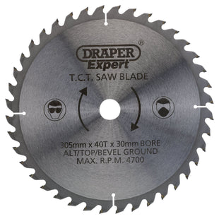 Draper TCT Saw Blade, 305 x 30mm, 40T 38150 Draper - Town Tools
