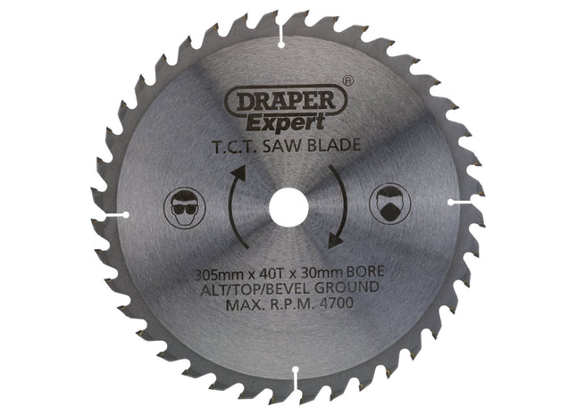 Draper TCT Saw Blade, 305 x 30mm, 40T 38150 Draper - Town Tools