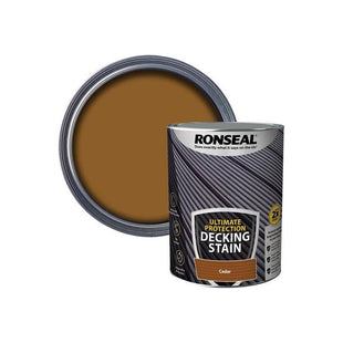 Ronseal Ultimate Protection Decking Stain Cedar 5 litre Ronseal - RockBottom Nothampton