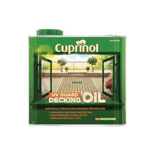 Cuprinol UV Guard Decking Oil Natural 2.5 litre Cuprinol - RockBottom Northampton