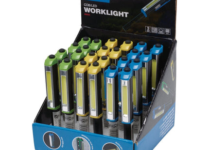 Draper COB LED Aluminium Pocket Torch, 3W, 200 Lumens, 3 x AAA Batteries Draper - Town Tools