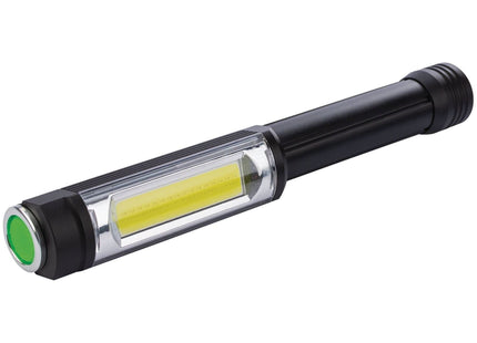 Draper COB LED Aluminium Worklight, 5W, 400 Lumens, 3 x AA Batteries Supplied Draper - Town Tools