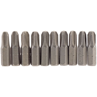 Draper Cross Slot Insert Bit, 1/4" Hex, 25mm Long, No.3 (Pack of 10) 64087 Draper - Town Tools