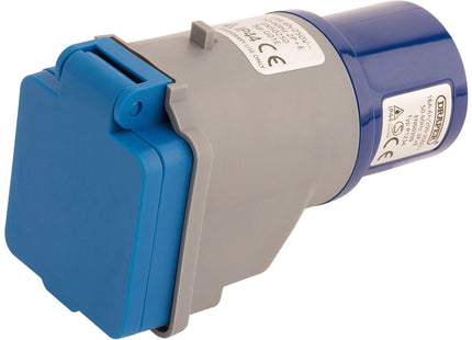 Draper 230V Adaptor with 16A Plug to 13A Socket 17574 Draper - Town Tools