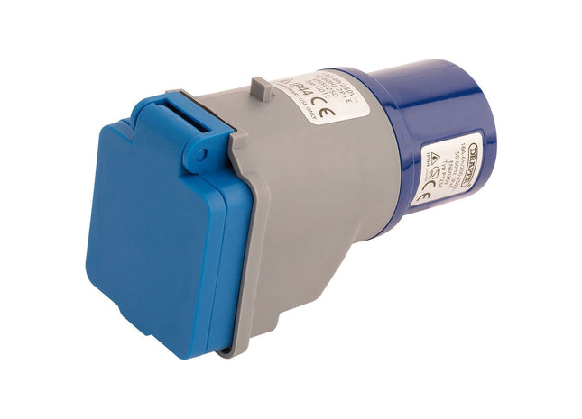 Draper 230V Adaptor with 16A Plug to 13A Socket 17574 Draper - Town Tools