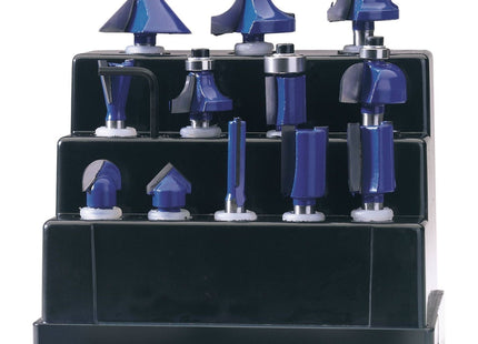Draper TCT Router Bit Set, 1/4" (12 Piece) 72892 Draper - Town Tools