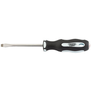 Draper Plain Slot Soft Grip Screwdriver, 6.5 x 100mm 34978 Draper - Town Tools