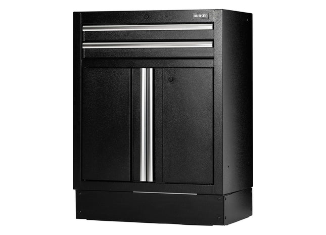 Draper Bunker Modular Floor Cabinet, 2 Drawer, 2 Door, 680mm Draper - Town Tools