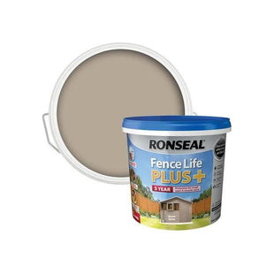Ronseal Fence Life Plus+ Warm Stone 5 litre Ronseal - RockBottom Nothampton