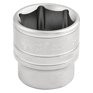 Draper 6 Point Metric Socket, 3/8" Sq. Dr., 22mm 16547 Draper - Town Tools