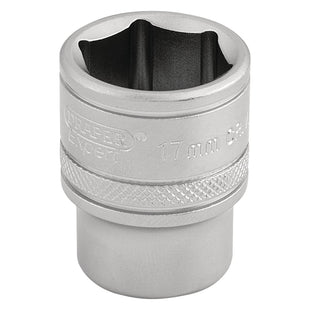 Draper 6 Point Metric Socket, 3/8" Sq. Dr., 17mm 16543 Draper - Town Tools