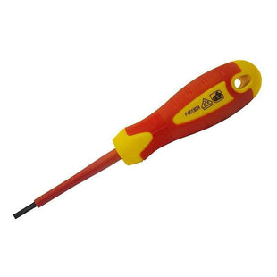 Faithfull VDE Soft Grip Screwdriver Parallel Slotted Tip 3.5 x 100mm Faithfull - RockBottom Northampton