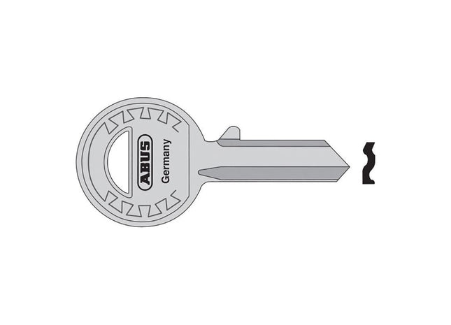 Abus Mechanical 24-41-885 Right Hand 4 Pin Key Blank ABUS Mechanical - RockBottom Northampton
