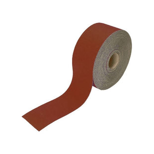 Faithfull Aluminium Oxide Sanding Paper Roll Red Heavy-Duty 115mm x 50m 40G Faithfull - RockBottom Northampton