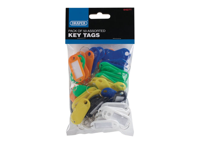 Draper Assorted Key Tags (Pack of 50) 64271 Draper - Town Tools