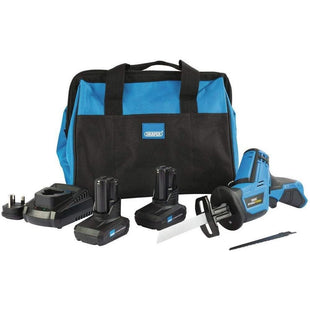 Draper Storm Force 10.8V Power Interchange Reciprocating Saw Kit, 2 x 4.0Ah Batt Draper - Town Tools