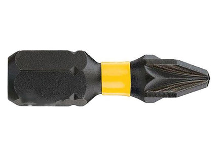 Dewalt Power Tools Extreme Impact Torsion Bits PZ2 x 25mm (Pack 5) DeWALT Power Tools - RockBottom Northampton