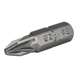 Faithfull Pozi S2 Grade Steel Screwdriver Bits PZ2 x 25mm (Pack 3) Faithfull - RockBottom Northampton