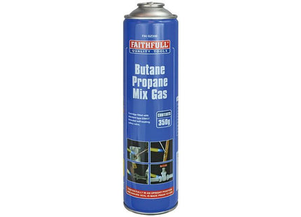 Faithfull Butane Propane Mix Gas Cartridge 350g Faithfull - RockBottom Northampton
