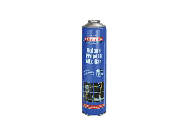 Faithfull Butane Propane Mix Gas Cartridge 350g Faithfull - RockBottom Northampton