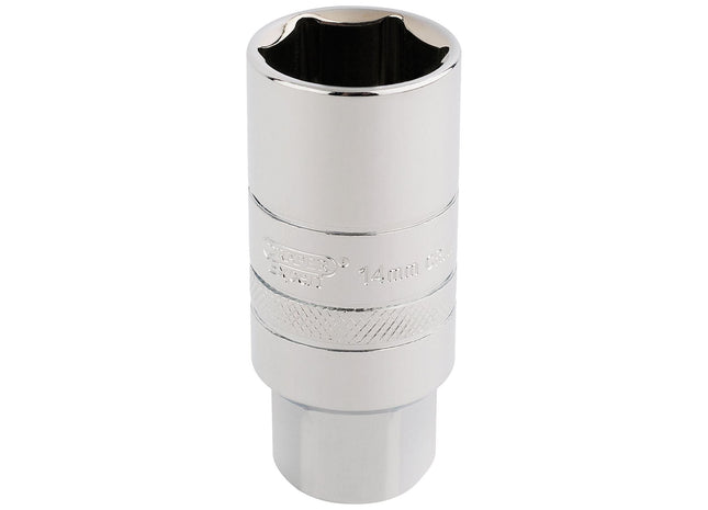 Draper 14mm Thread 6 Point Spark Plug Socket, 3/8" Sq. Dr., 21mm 16774 Draper - Town Tools