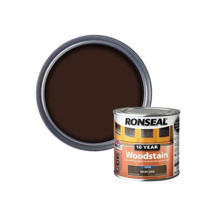 Ronseal 10 Year Woodstain Dark Oak 250ml Ronseal - RockBottom Nothampton