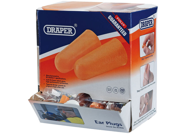 Draper Countertop Dispenser of Ear Plugs (200 Pairs) Draper - Town Tools
