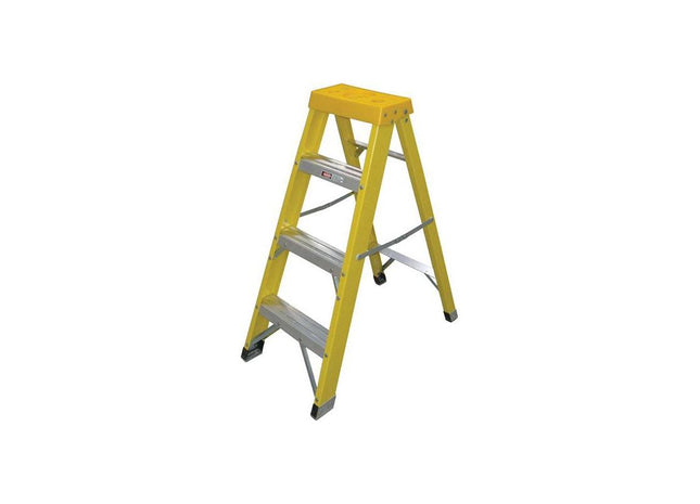 Zarges Fibreglass Swingback Steps Open, 1.05m Closed 1.18m 4 Rungs Zarges - RockBottom Northampton