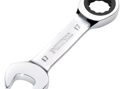 Draper 17MM STUBBY RATCHETING SPANNER Draper - Town Tools