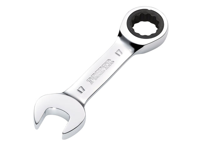 Draper 17MM STUBBY RATCHETING SPANNER Draper - Town Tools