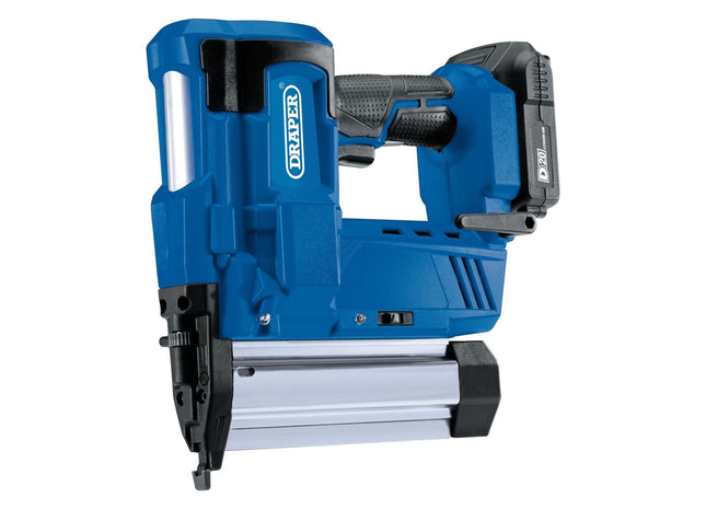 Draper D20 20V Nailer/Stapler, 1 x 2.0Ah Battery, 1 x Charger 00646 Draper - Town Tools