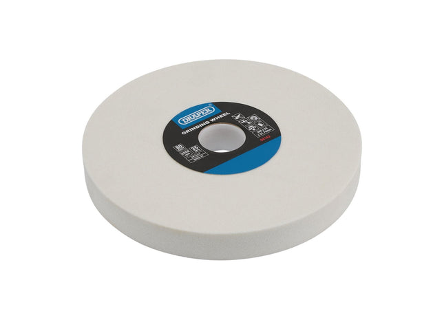 Draper Aluminium Oxide Bench Grinding Wheel, 200 x 25mm, 80G, White 04142 Draper - Town Tools