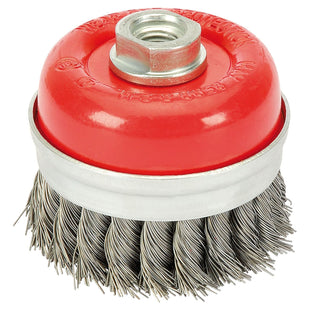 Draper Steel Twist-Knot Wire Cup Brush, 75mm, M14 41449 Draper - Town Tools
