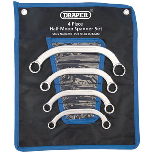Draper Half Moon Obstruction Ring Spanner Set (4 Piece) 07210 Draper - Town Tools
