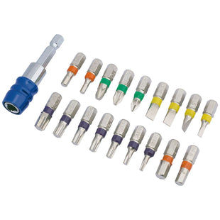 Draper Coloured Screwdriver Bit Set (19 Piece) 82402 Draper - Town Tools