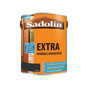 Sadolin Extra Durable Woodstain Ebony 5 litre Sadolin - RockBottom Nothampton