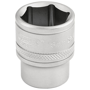 Draper 6 Point Metric Socket, 3/8" Sq. Dr., 18mm 16544 Draper - Town Tools