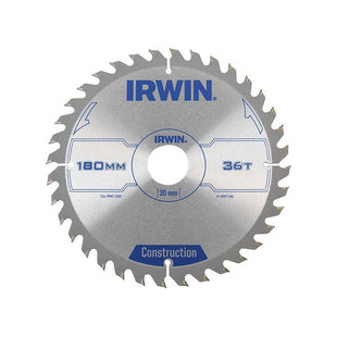 Irwin® Construction Circular Saw Blade 180 x 30mm x 36T ATB IRWIN® - RockBottom Northampton