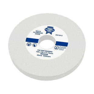 Faithfull General Purpose Grinding Wheel 150 x 20mm White Medium Faithfull - RockBottom Northampton