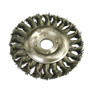 Faithfull Circular Wire Brush 125 x 12mm 22.2mm Bore, 0.50mm Wire Faithfull - RockBottom Northampton