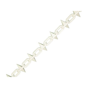 Faithfull Plastic Chain 6mm x 12.5m White Spiked Faithfull - RockBottom Northampton