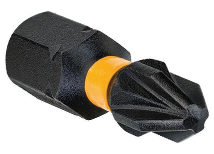 Dewalt Power Tools Extreme Impact Torsion Bits PZ2 x 25mm (Pack 5) DeWALT Power Tools - RockBottom Northampton