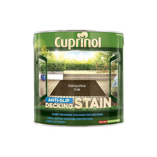 Cuprinol Anti-Slip Decking Stain Hampshire Oak 2.5 litre Cuprinol - RockBottom Northampton