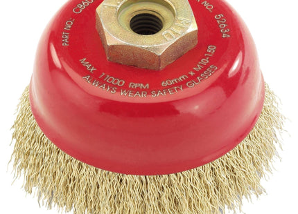 Draper Crimped Wire Cup Brush, 60mm, M10 52634 Draper - Town Tools