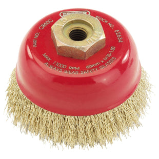 Draper Crimped Wire Cup Brush, 60mm, M10 52634 Draper - Town Tools
