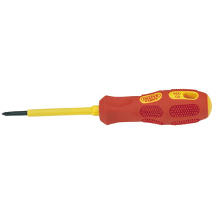 Draper VDE Approved Fully Insulated Cross Slot Screwdriver, No.0 x 60mm (Sold Lo Draper - Town Tools